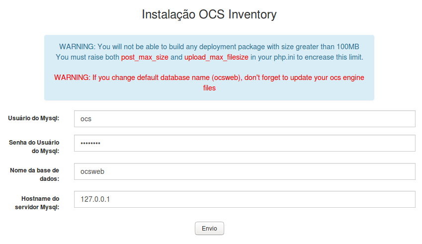 OCS Inventory: instalação e parâmetros - FAQ - OTRS - Diretoria de