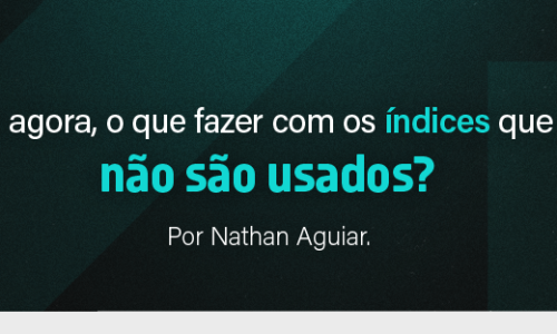 E agora, o que fazer com os índices que não são usados?
